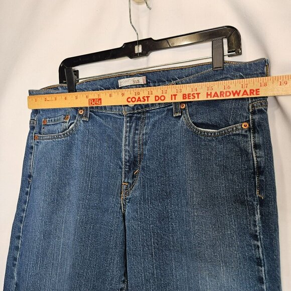 Levi's 515 Boot Cut Jeans Women's Size 14 Mid-Rise Classic Blue Denim 5-Pocket - Picture 8 of 12